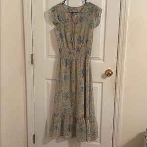 Gypsies and Moondust Green floral Dress NWT